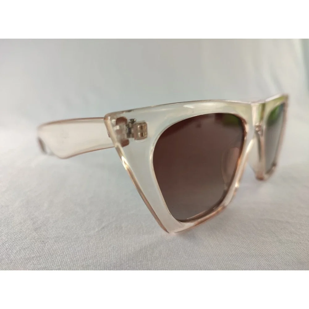 SOJOS SJ2115 C3 MZ Transparent Peach Cat Eye‎ Sunglasses 54-29-139 UV400 Women